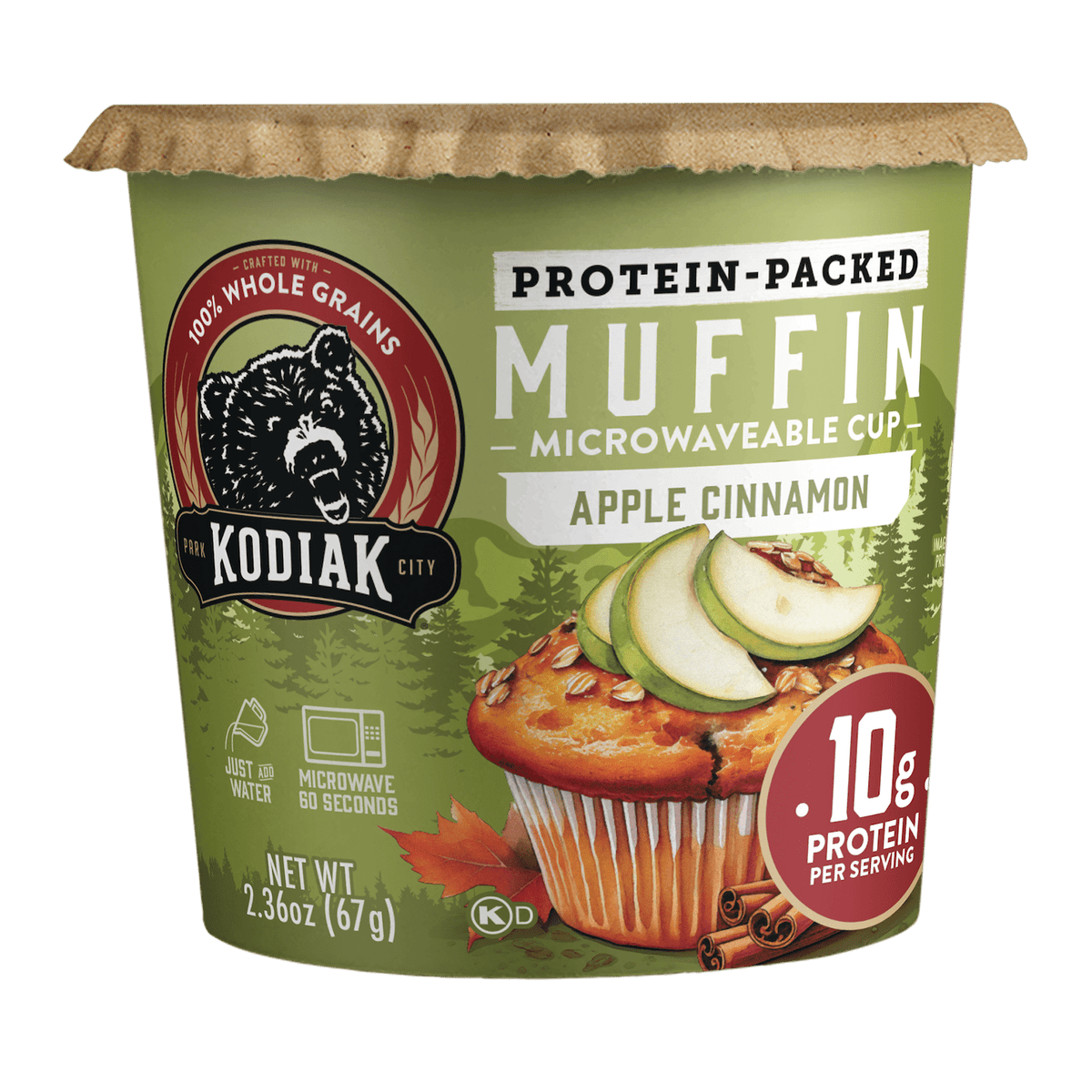 Kodiak Protein-Packed Apple Cinnamon Muffin Power Cup, 2.36 oz