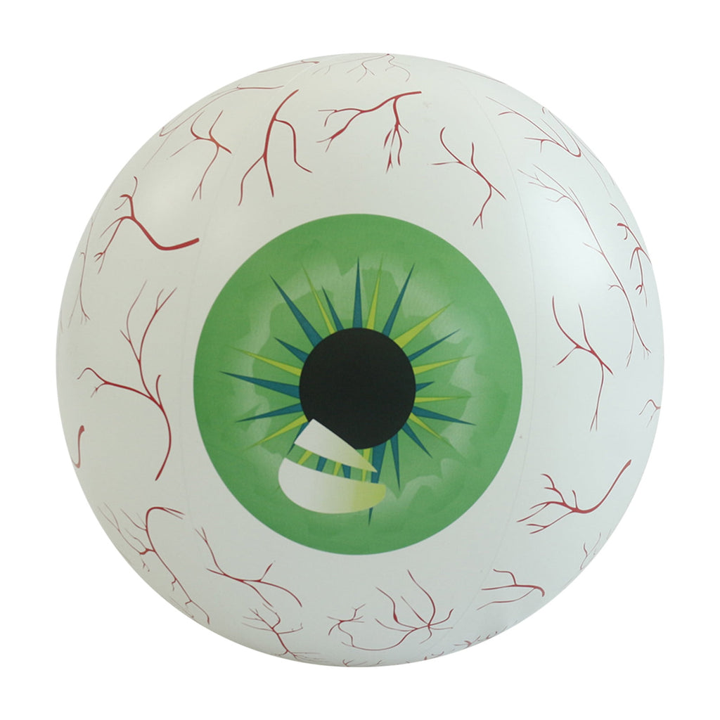Kumdkd 15.7" Halloween LED Eyeball Inflatable Decor - Color Changing Party Balloon with Remote Control for Indoor/Outdoor Scary Decorations