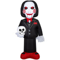 Airblown Halloween Yard Inflatable Light Billy from Saw with Holiday Skull Lionsgate, 5 ft