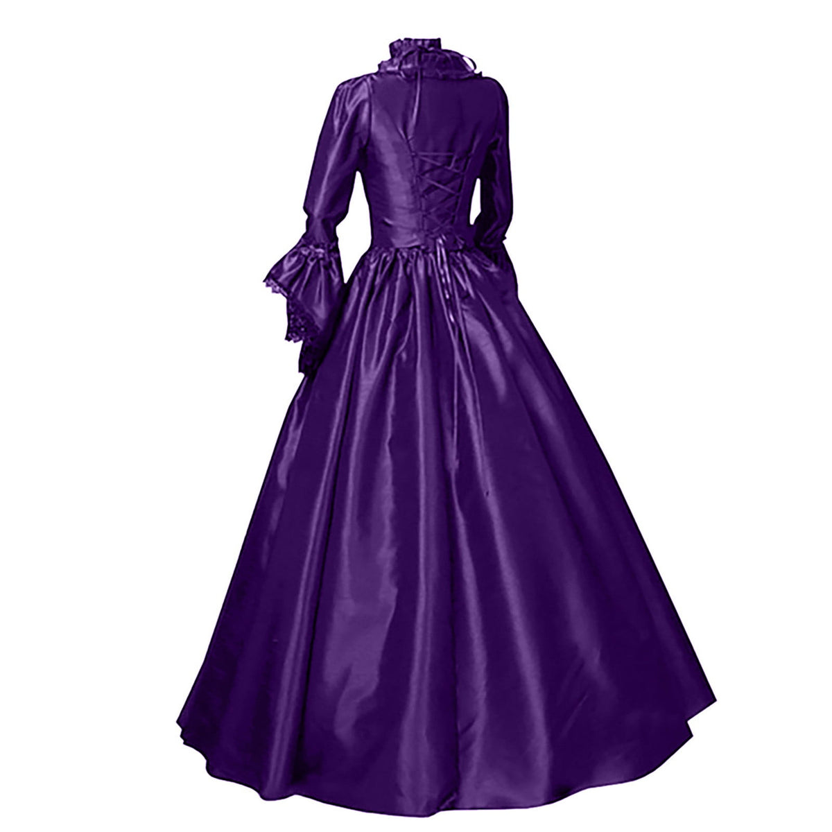 LYXSSBYX Maxi Dresses for Women Women's Long Sleeve Neck Dress Floor Length Cosplay Dress Plus Size Dress