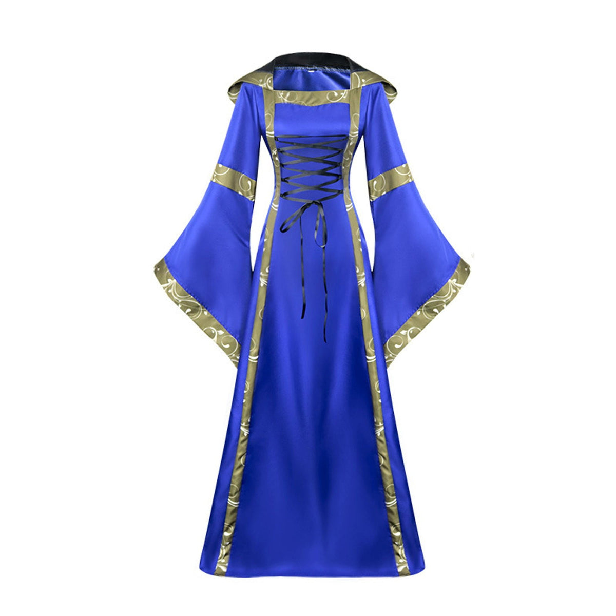 LYXSSBYX Womens Long Sleeve Dresses Clearance Renaissance Dress Medieval Costume Women Festival Costumes Midevil Gothic Gown
