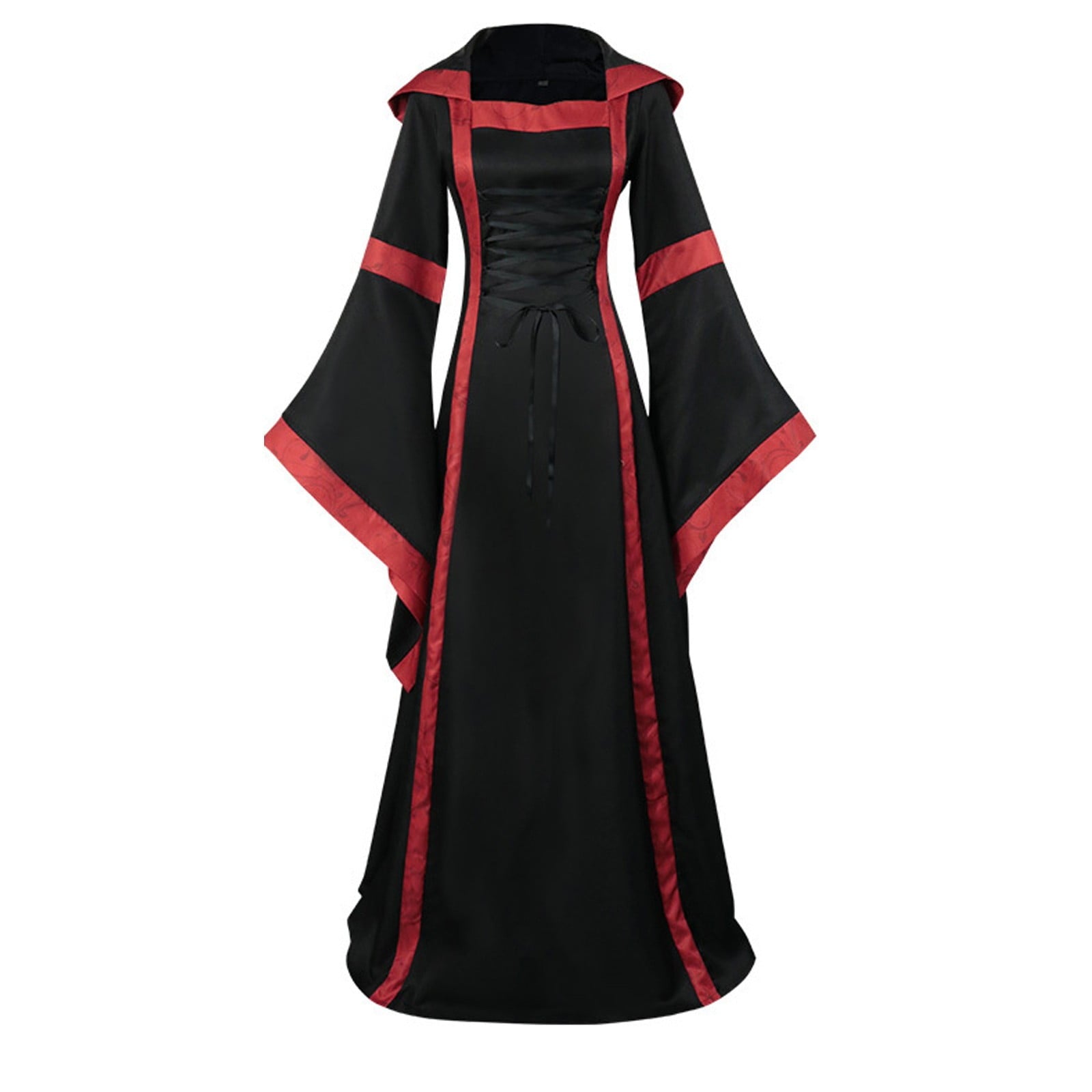 LYXSSBYX Womens Long Sleeve Dresses Clearance Renaissance Dress Medieval Costume Women Festival Costumes Midevil Gothic Gown