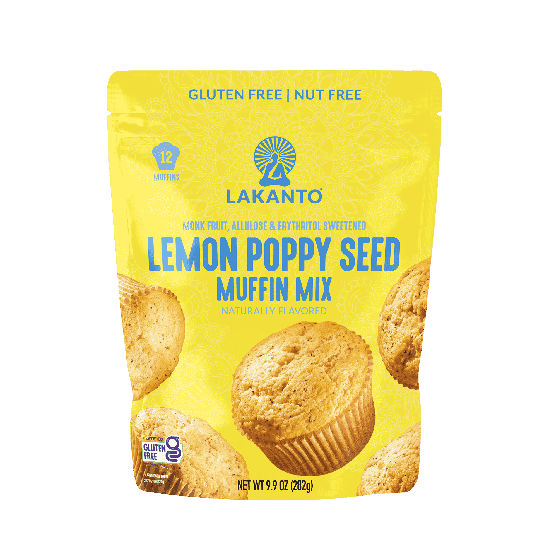 Lakanto Pumpkin Spice Muffin Mix - Sweetened with Monk Fruit and Allulose, Erythritol -8 Oz