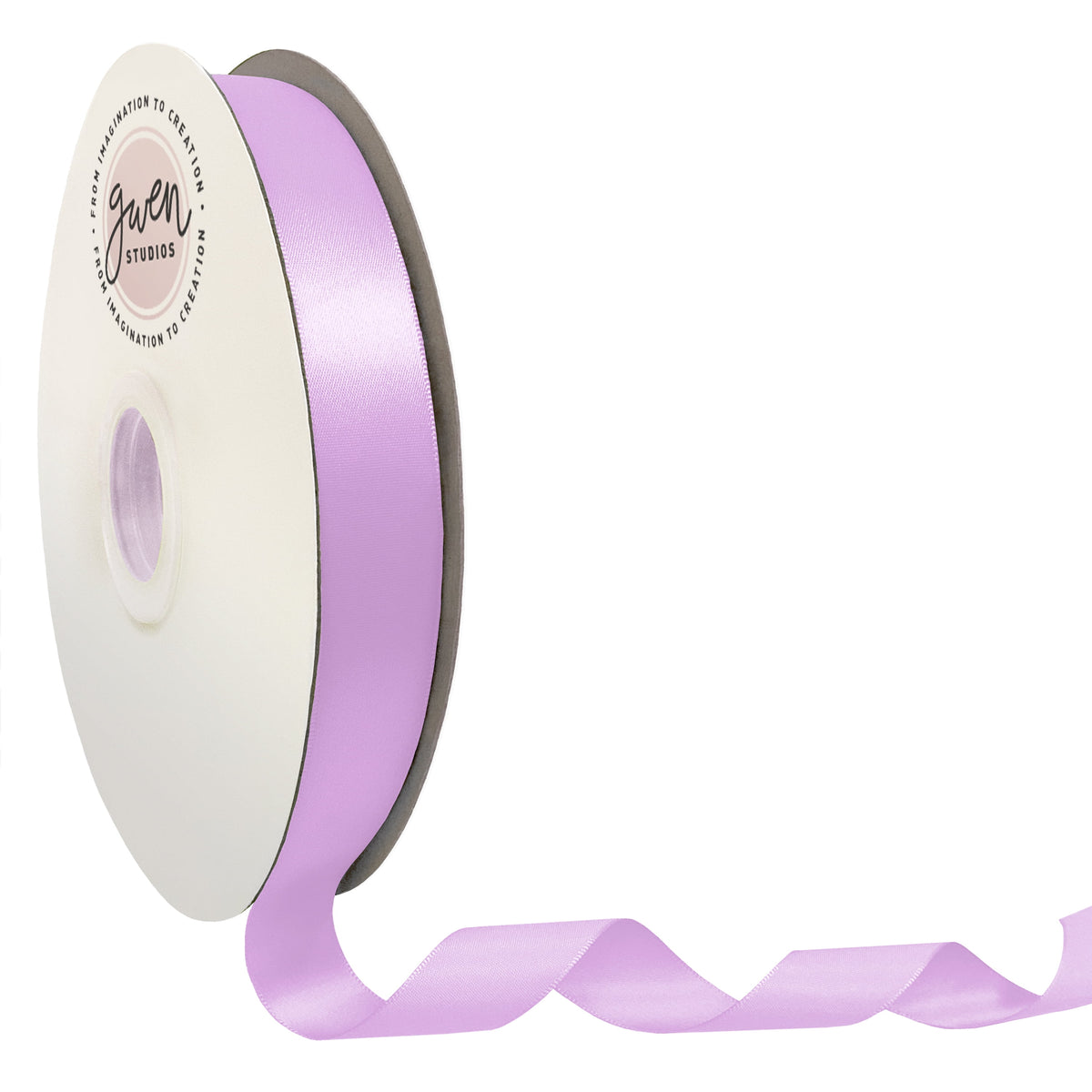 White Single Faced Satin Ribbon, 7/8" x 100 Yards by Gwen Studios
