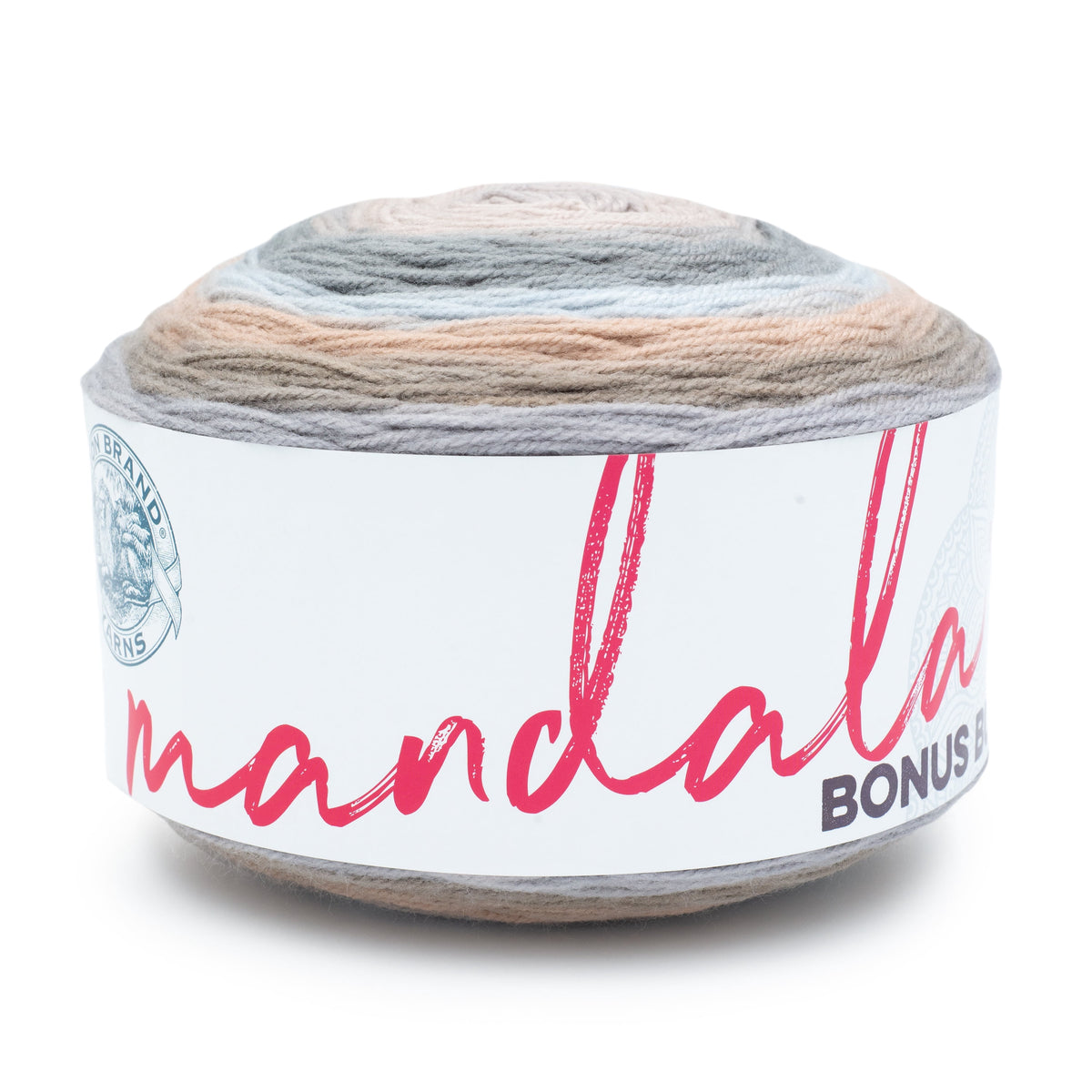 Lion Brand Yarn Mandala Bonus Bundle Meowth 125-249E Acrylic Light DK 1181yd 10.5oz Yarn
