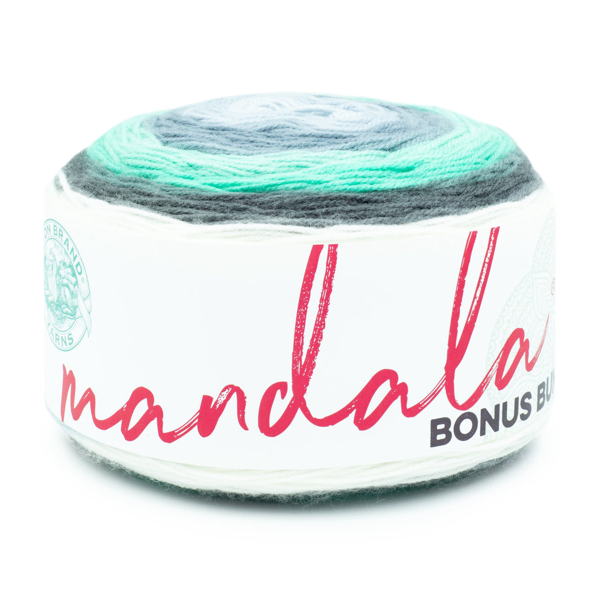 Lion Brand Yarn Mandala Bonus Bundle Meowth 125-249E Acrylic Light DK 1181yd 10.5oz Yarn