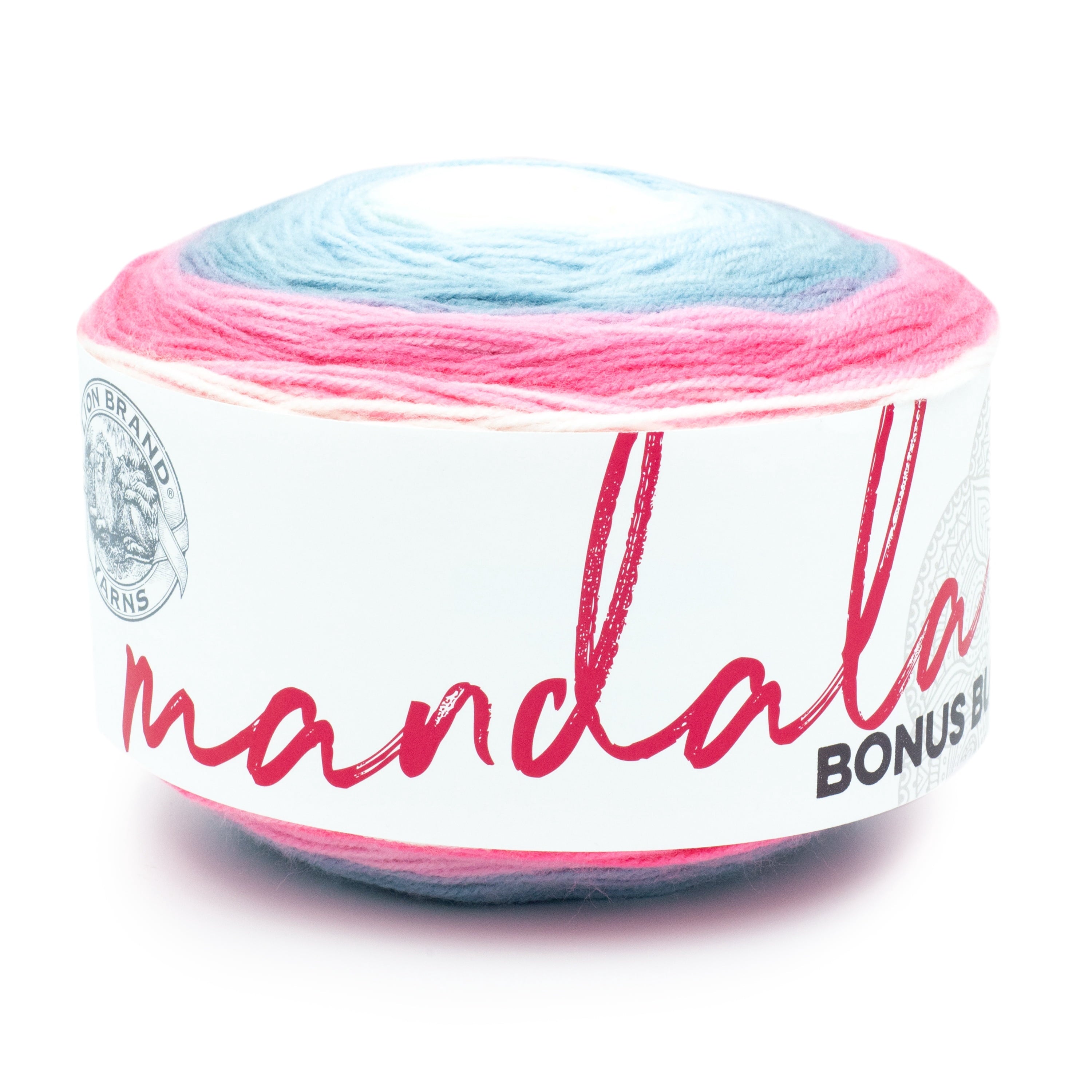 Lion Brand Yarn Mandala Bonus Bundle Meowth 125-249E Acrylic Light DK 1181yd 10.5oz Yarn