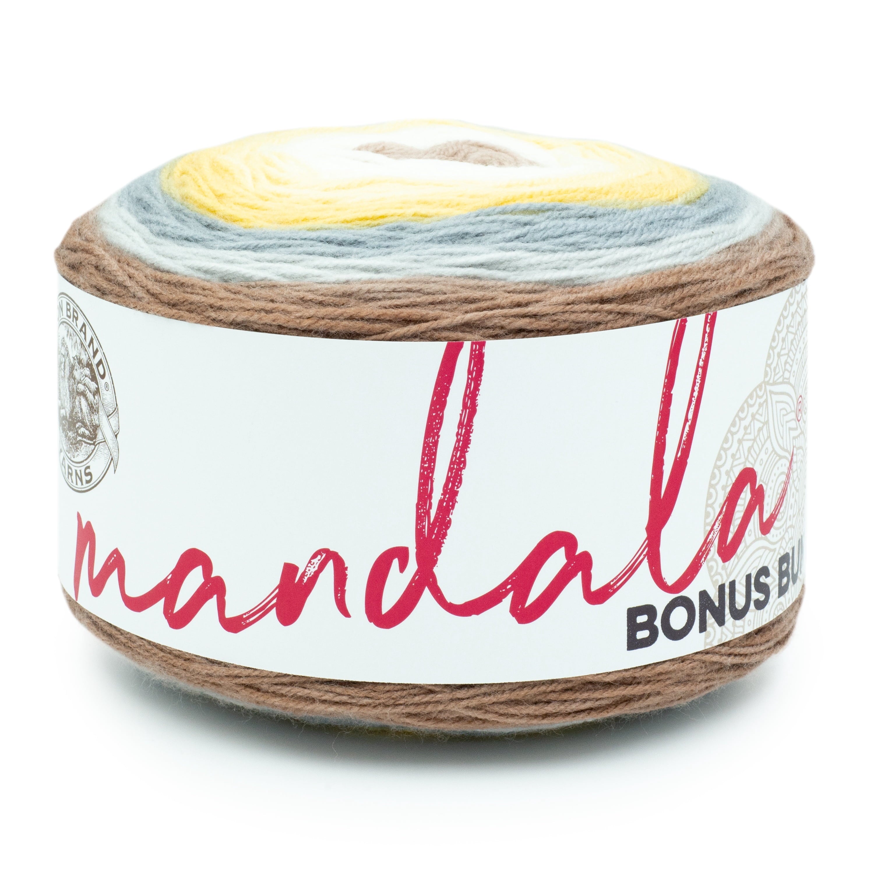 Lion Brand Yarn Mandala Bonus Bundle Meowth 125-249E Acrylic Light DK 1181yd 10.5oz Yarn