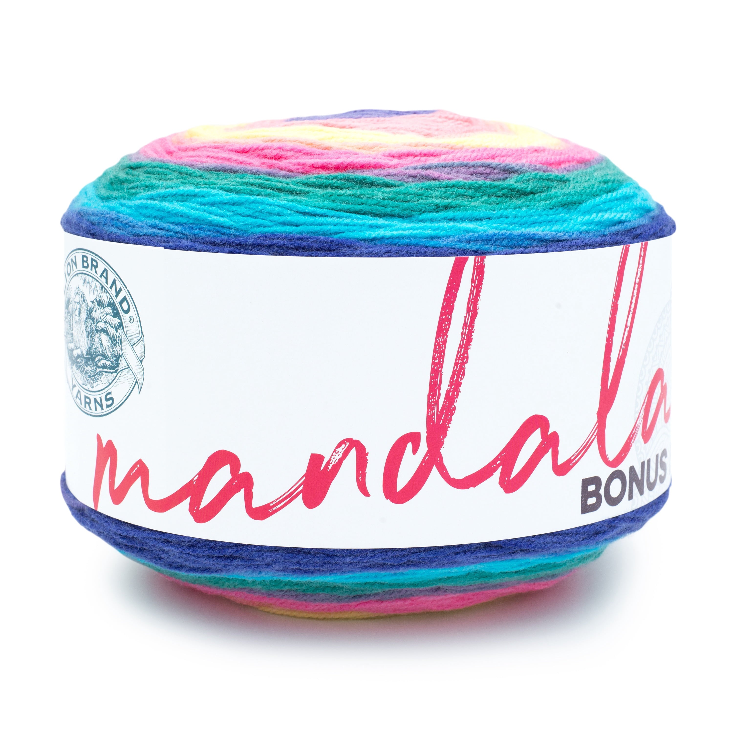 Lion Brand Yarn Mandala Bonus Bundle Meowth 125-249E Acrylic Light DK 1181yd 10.5oz Yarn