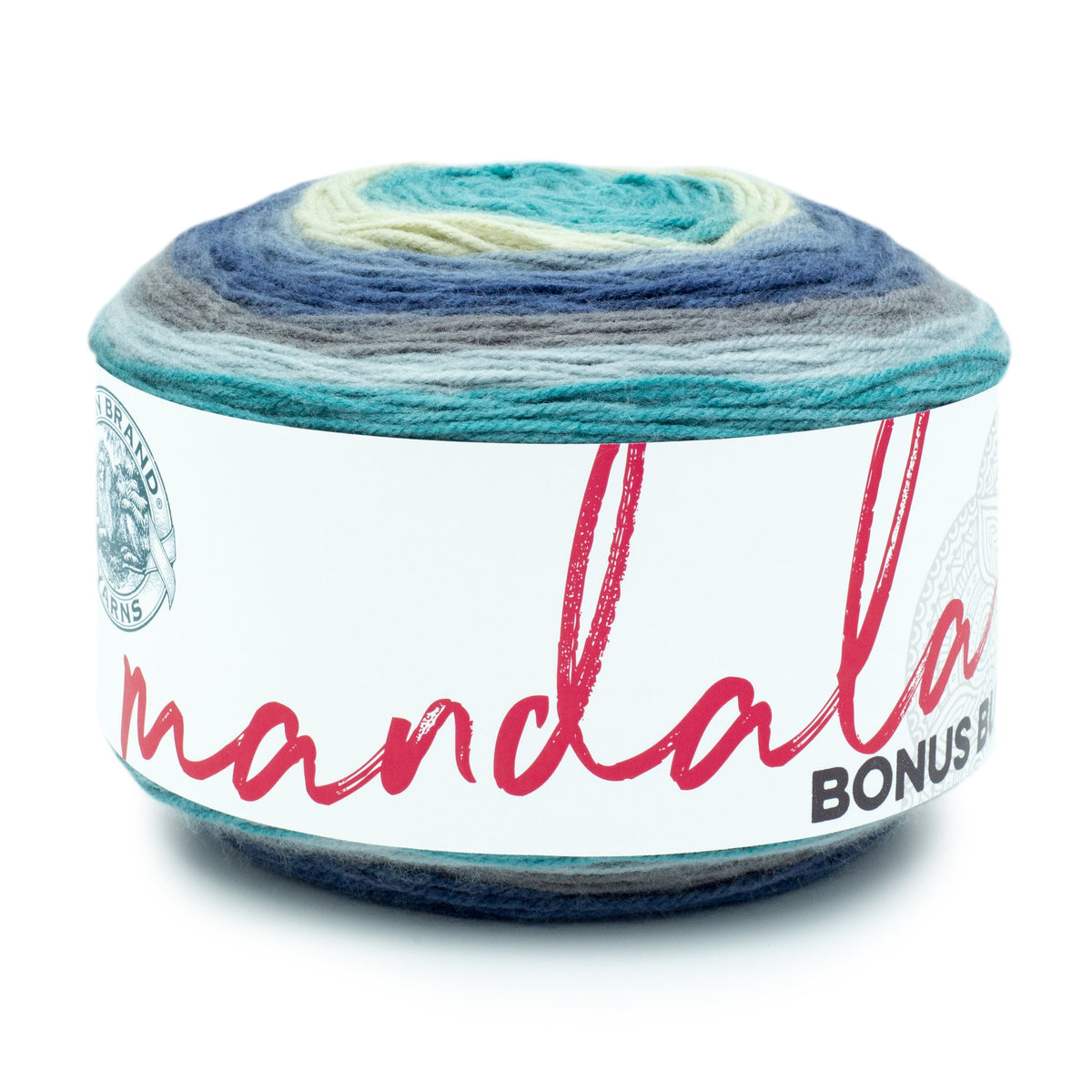 Lion Brand Yarn Mandala Bonus Bundle Meowth 125-249E Acrylic Light DK 1181yd 10.5oz Yarn