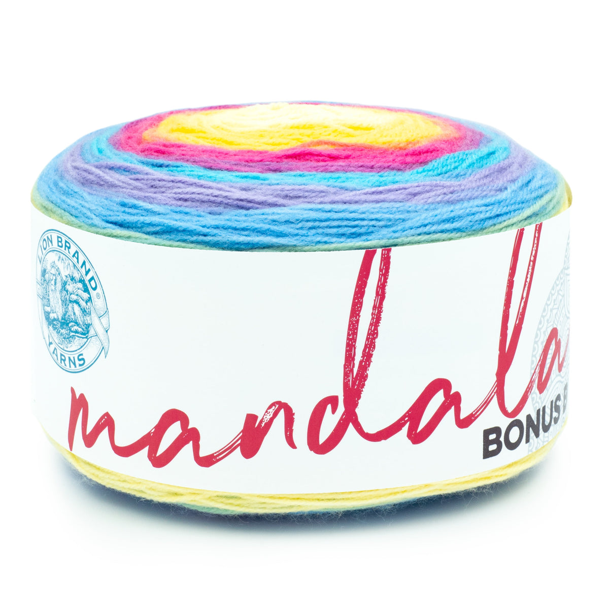 Lion Brand Yarn Mandala Bonus Bundle Meowth 125-249E Acrylic Light DK 1181yd 10.5oz Yarn
