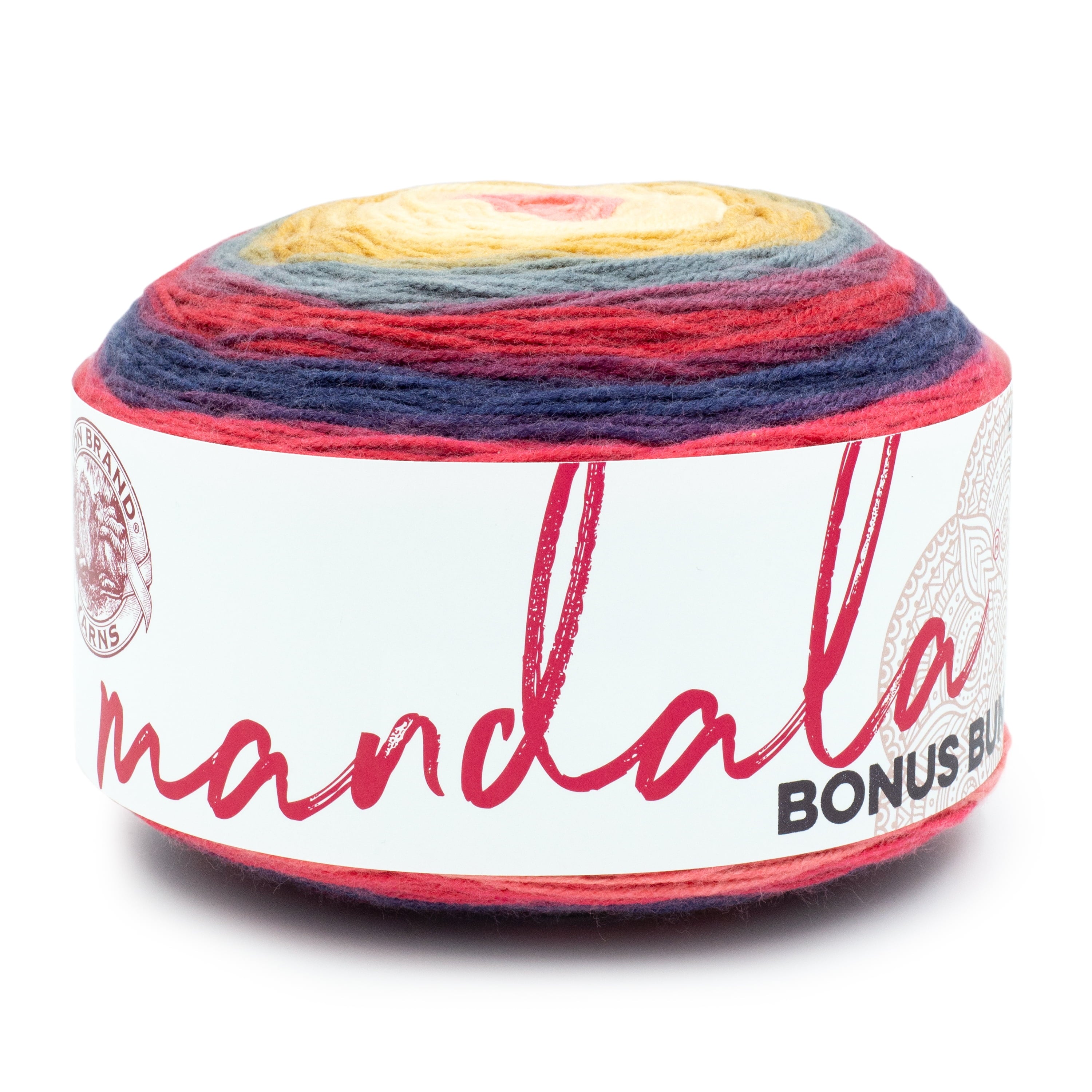 Lion Brand Yarn Mandala Bonus Bundle Meowth 125-249E Acrylic Light DK 1181yd 10.5oz Yarn