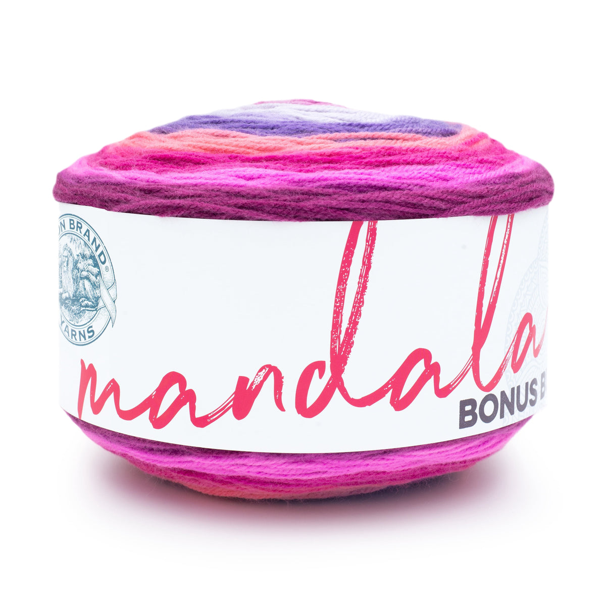 Lion Brand Yarn Mandala Bonus Bundle Meowth 125-249E Acrylic Light DK 1181yd 10.5oz Yarn