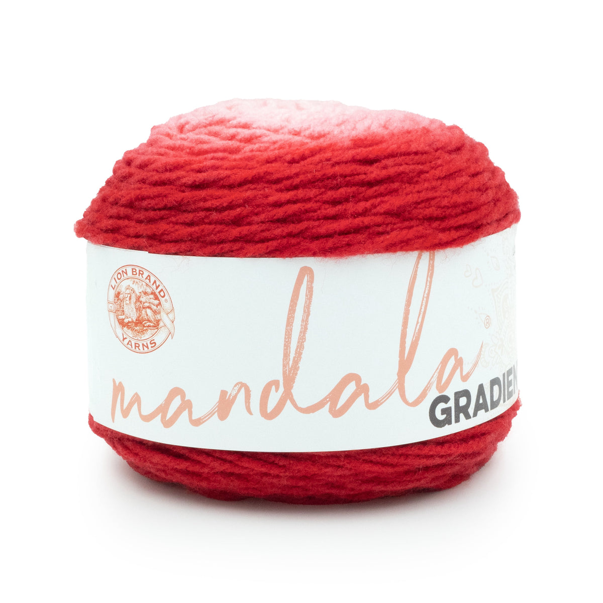 Lion Brand Mandala Gradient Burgundy Yarn