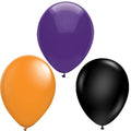 LoonBalloon Halloween Latex Balloons 11 Inch – 15 Pack Black Orange Purple Party Decoration