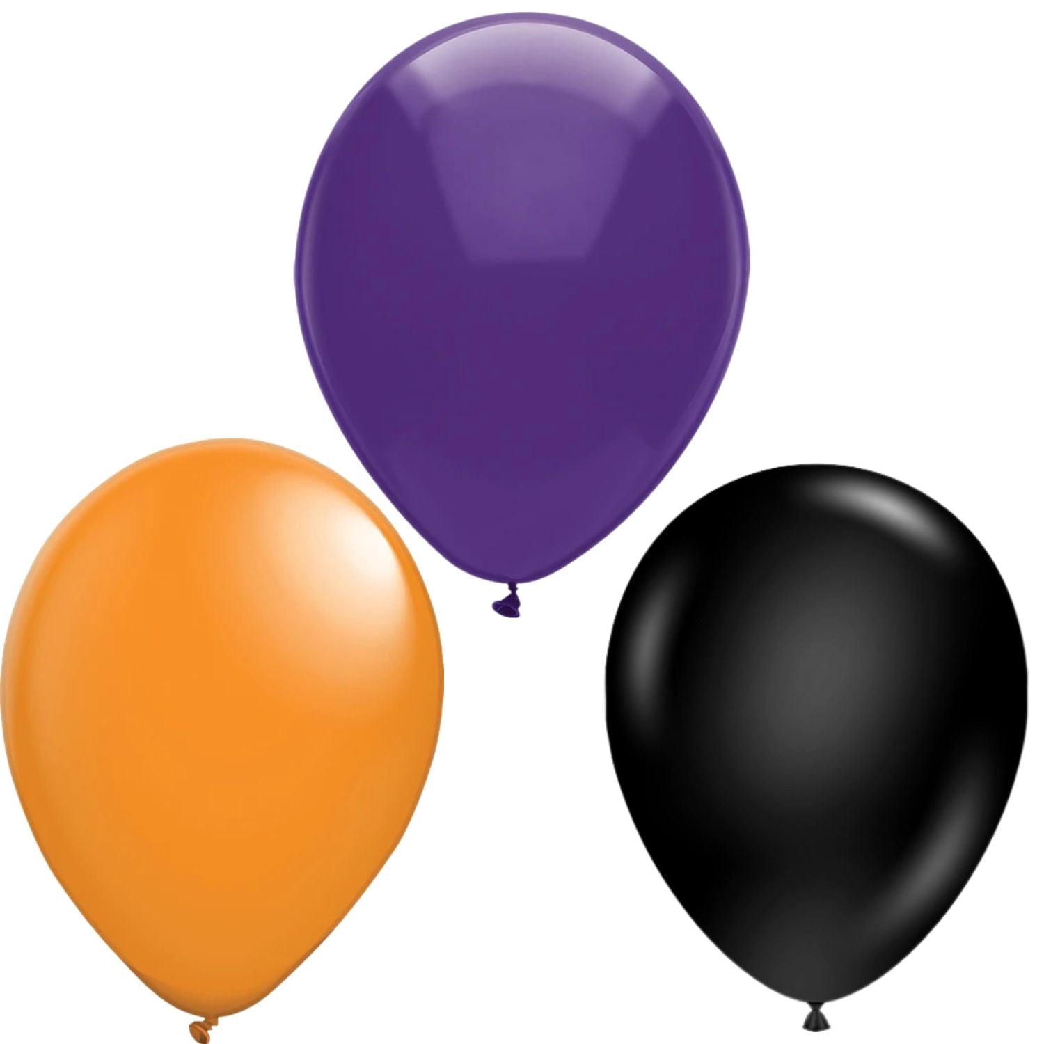 LoonBalloon Halloween Latex Balloons 11 Inch – 15 Pack Black Orange Purple Party Decoration