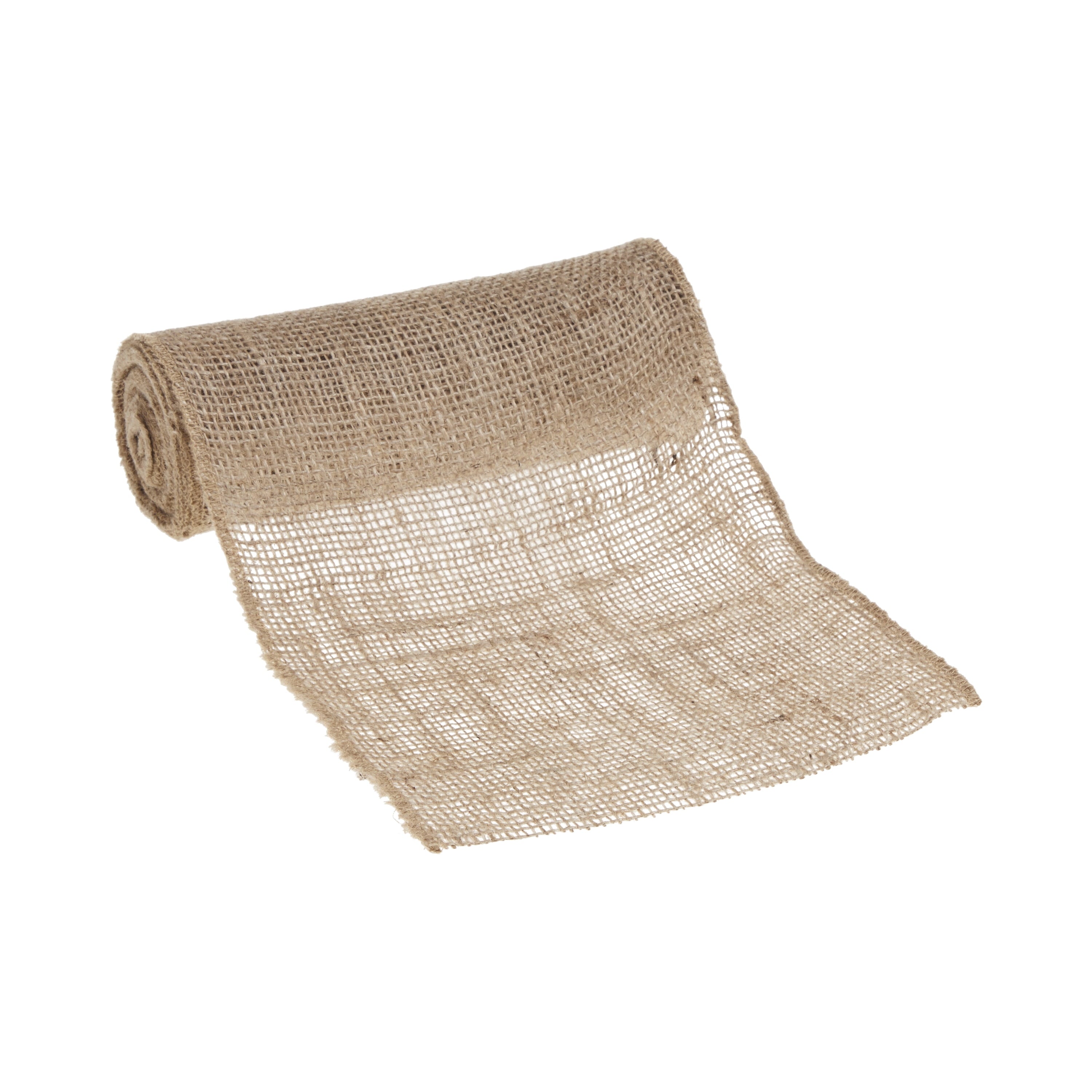 Love, Laugh, Craft Jute Naturalistic Needlework Fabric Precut Roll, 8" x 5-Yards, Natural