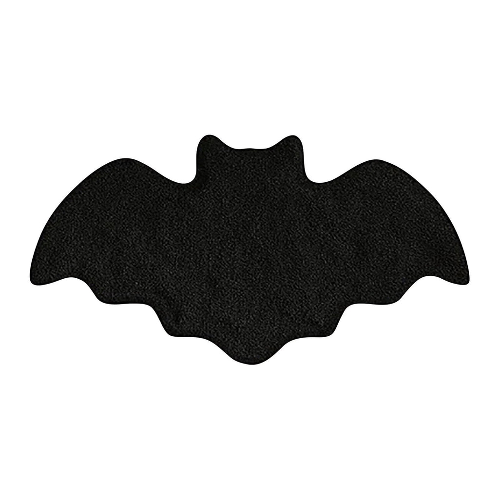 Lyimi Bat Bath Mat Black Gothic Bathroom Rug, Non-Slip Quick Dry Microfiber, Soft Plush for Halloween Decor & Goth Home, Machine Washable
