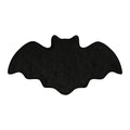 Lyimi Bat Bath Mat Black Gothic Bathroom Rug, Non-Slip Quick Dry Microfiber, Soft Plush for Halloween Decor & Goth Home, Machine Washable