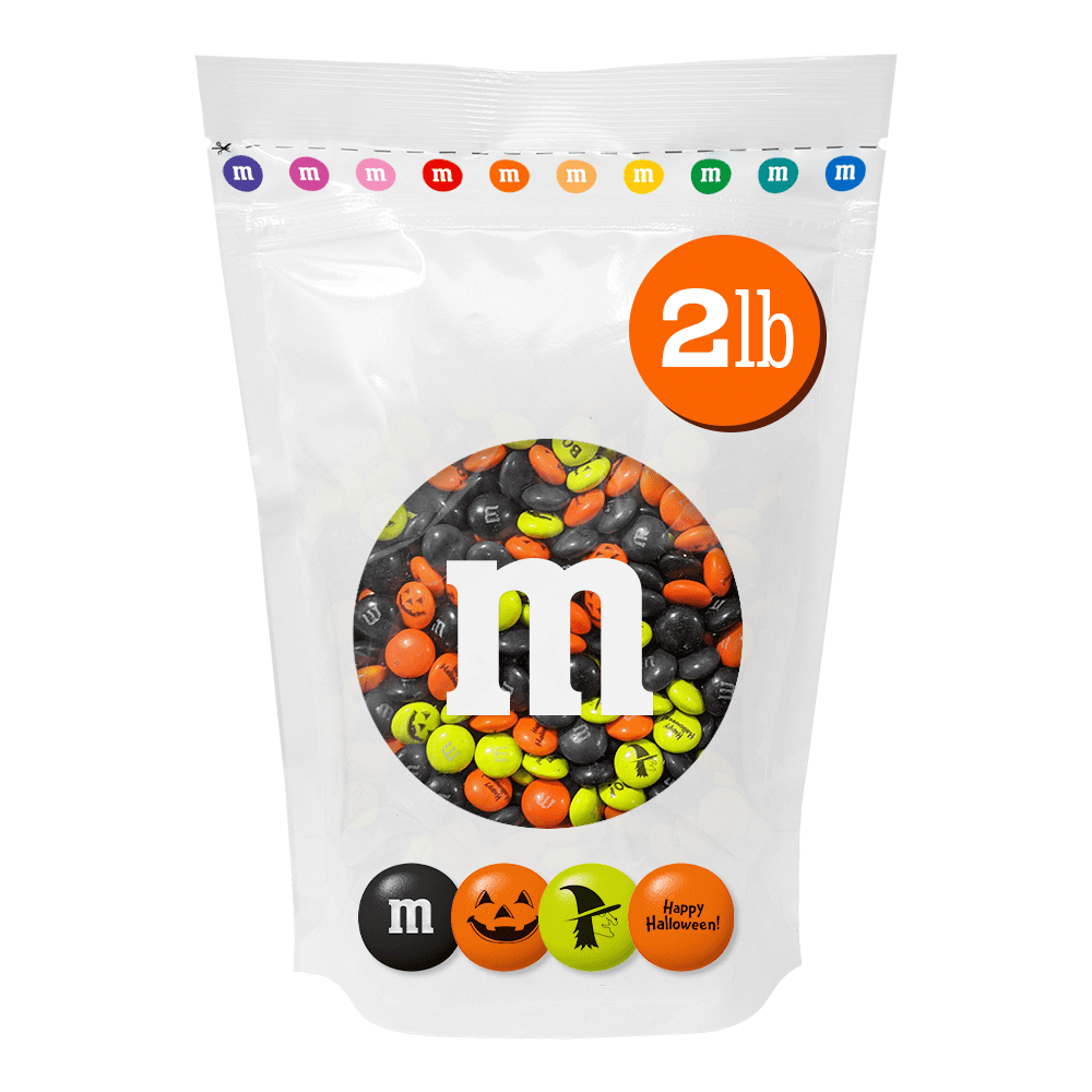 M&M'S Halloween Milk Chocolate Candy, 2lb Resealable Bulk Bag