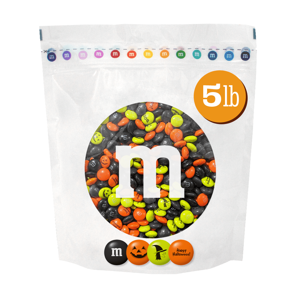 M&M'S Halloween Milk Chocolate Candy, 5lb Resealable Bulk Bag