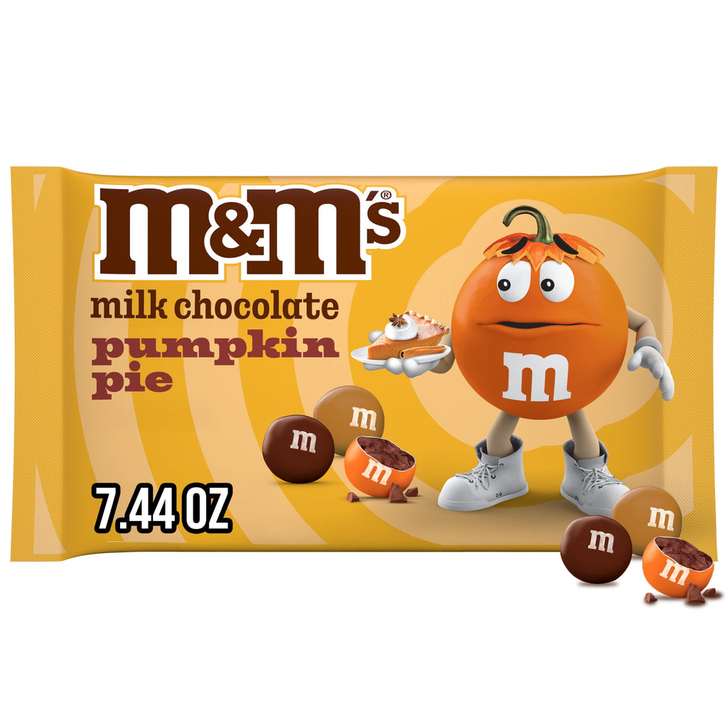 M&M'S Pumpkin Pie Milk Chocolate Candy - 7.44 Oz Bag