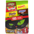 M&M's, Skittles & More Fun Size Halloween Candy Variety Pack - 195 Ct Bulk Bag