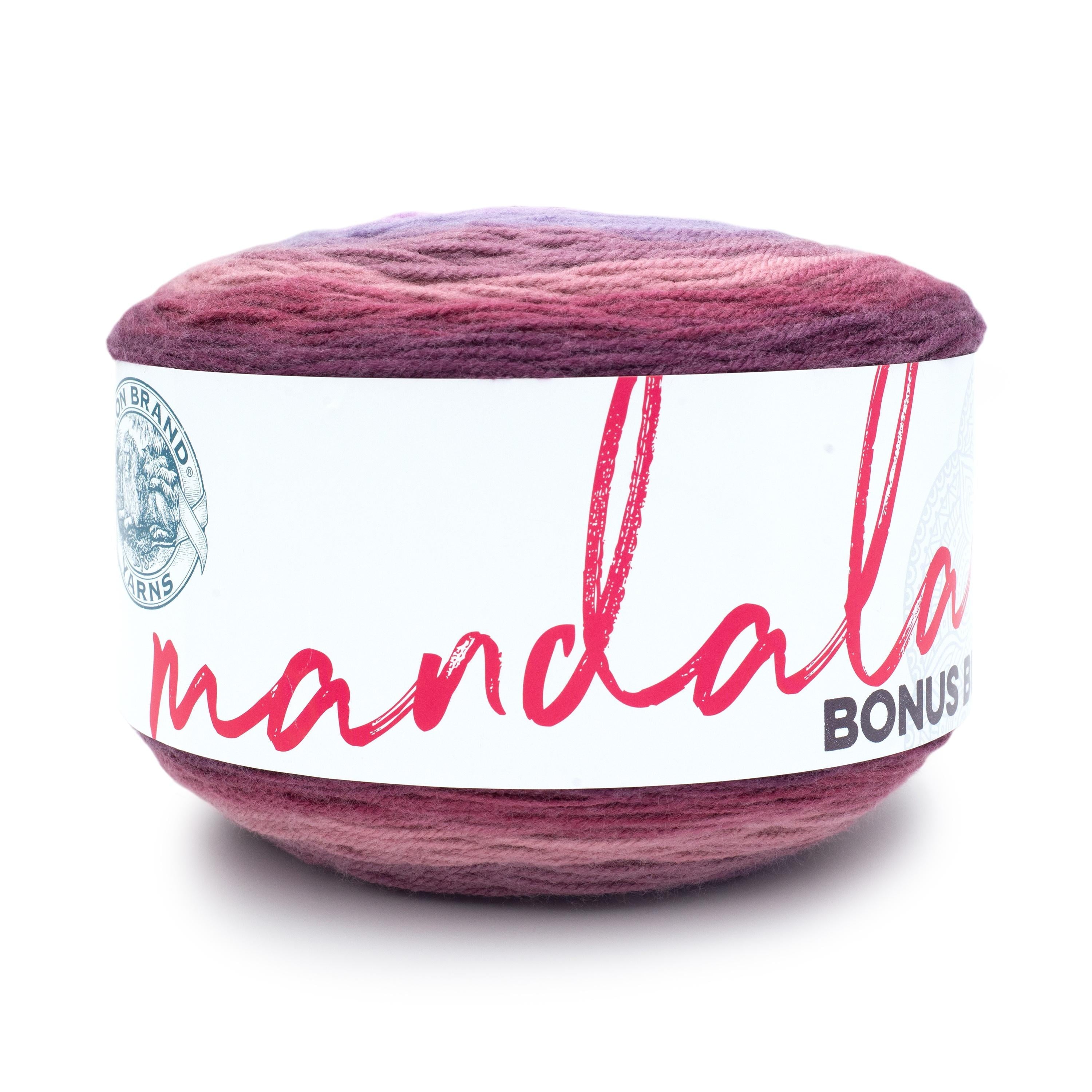 Lion Brand Yarn Mandala Bonus Bundle Meowth 125-249E Acrylic Light DK 1181yd 10.5oz Yarn
