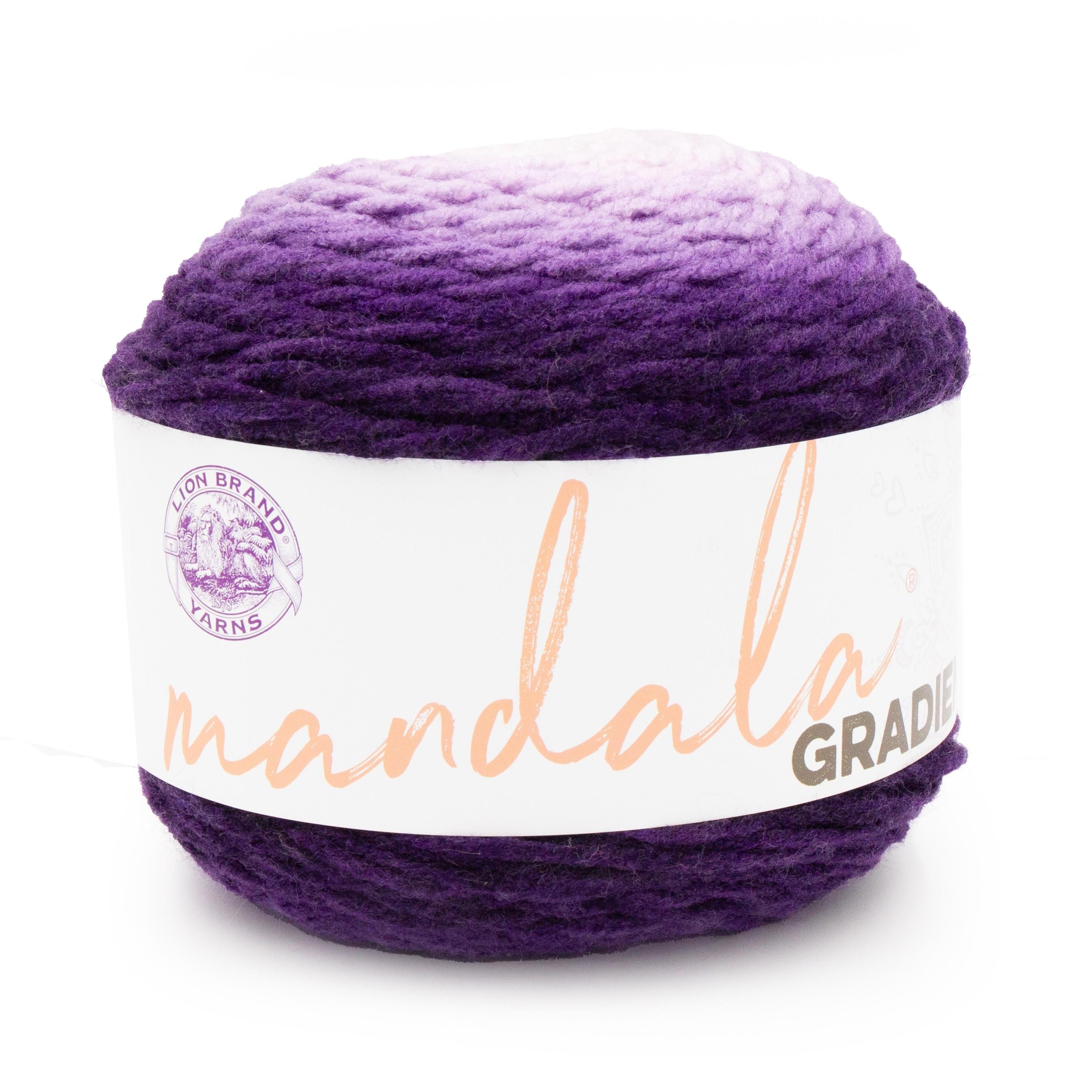 Lion Brand Mandala Gradient Burgundy Yarn