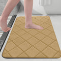 YZEGDCH Bathroom Rugs Yellow Extra Soft Rugs Absorbent Quick Dry Machine Washable