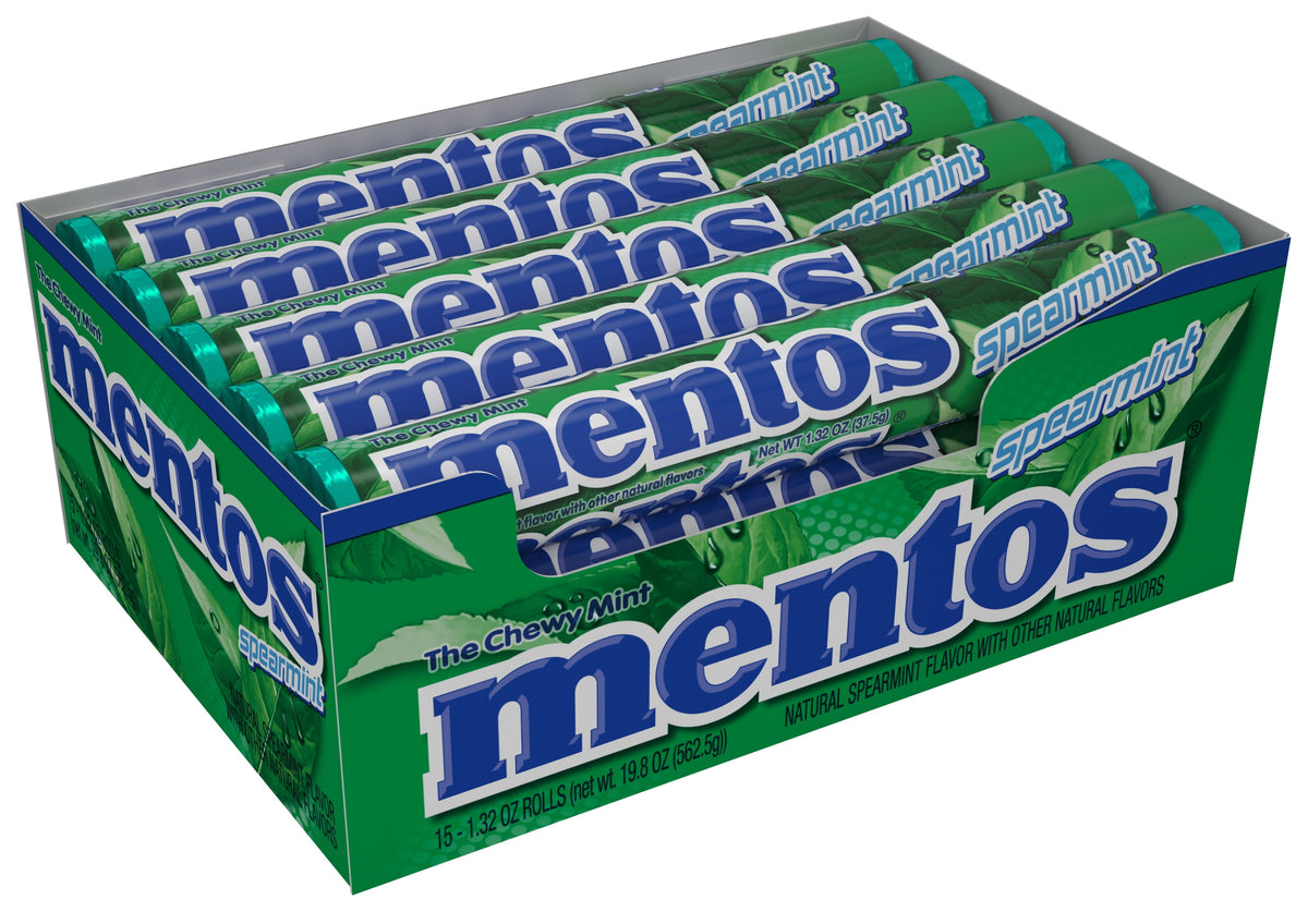 Mentos Spearmint Rolls - Box of 15