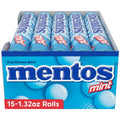 Mentos Chewy Mint Candy Roll, Mint, Peanut and Tree Nut Free, 1.32 oz, 15 Count