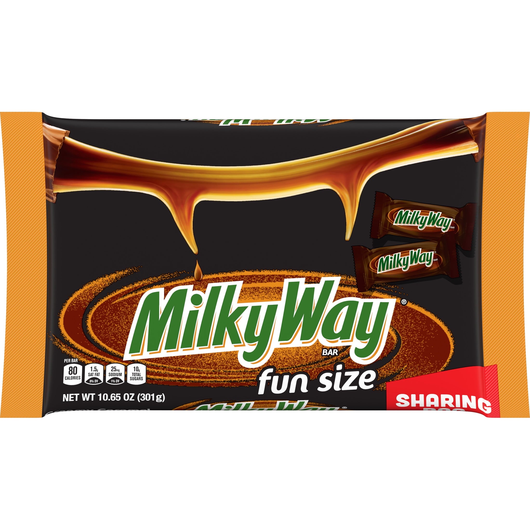 Milky Way Fun Size Halloween Chocolate Candy Bars - 10.65oz Bag