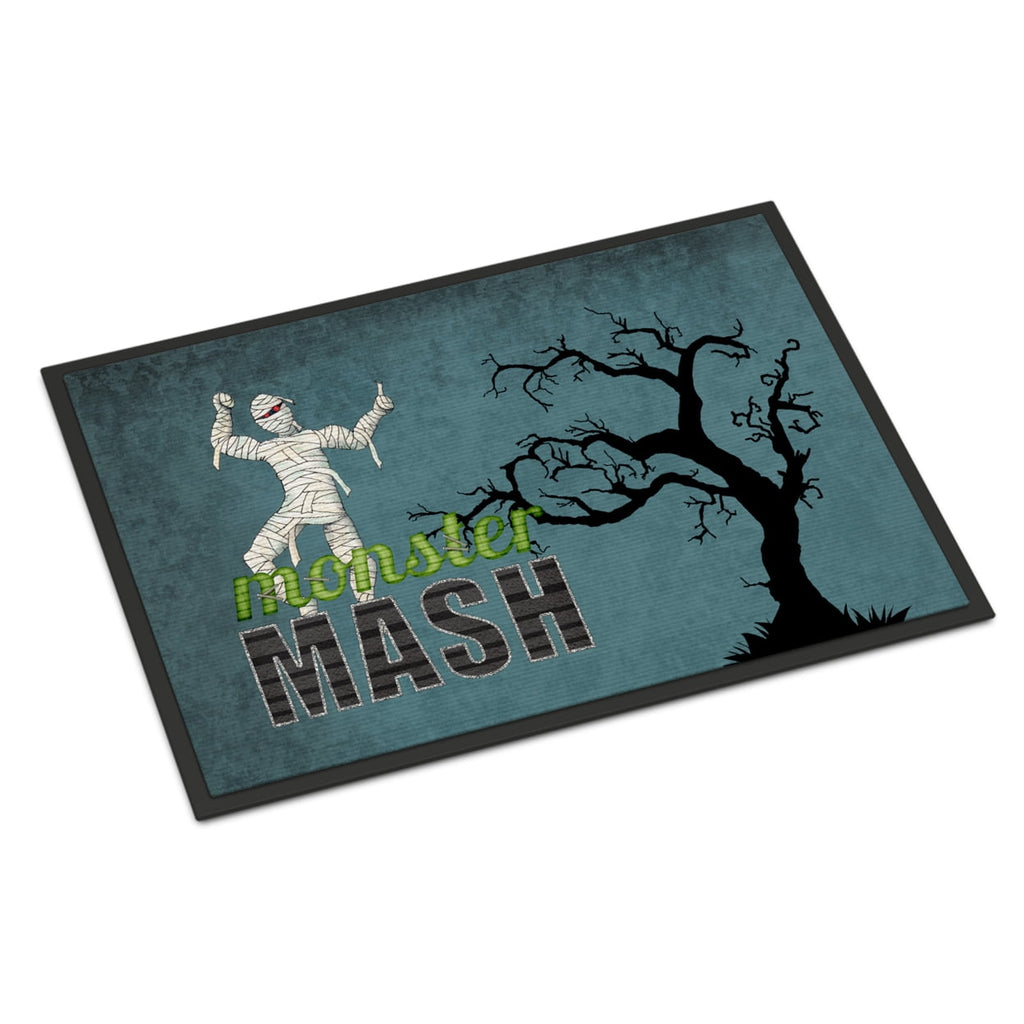 Monster Mash with Mummy Halloween Doormat 18x27