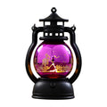 NSESSHome Halloween Pumpkin Lantern with LED, Portable Jack-O-Lantern for Halloween, Vintage Halloween Lamp Handheld Lantern Oil Lamp for Halloween Decorations Indoor and Outdoor