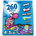 Nerds Classic Fun Halloween Trick-or-Treat Variety Bag, Trolli, Now and Later, Lemonhead, Gobstopper, and NERDS Original, 260 Pieces, 68.8 Ounces