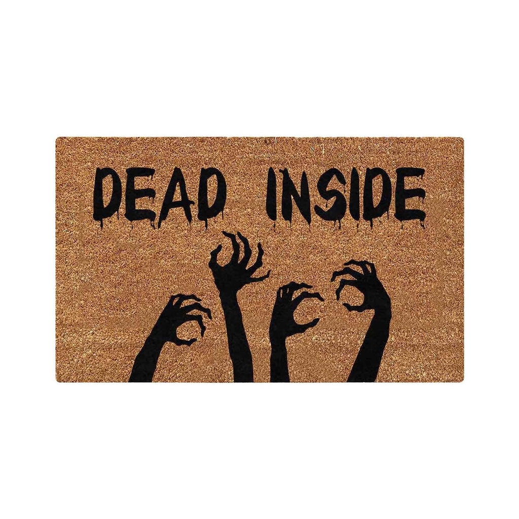 EWSFHUI Stay Spooky Doormat Halloween Welcome Indoor and Outdoor Mat Fall Entrance Artificial Coir Rug Spooky Skeleton Sign Gothic Home Decoration Warm House Gift,24"x16"