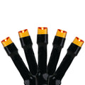 Northlight LED Wide Angle Halloween Lights - Orange - 10' Black Wire - 20ct