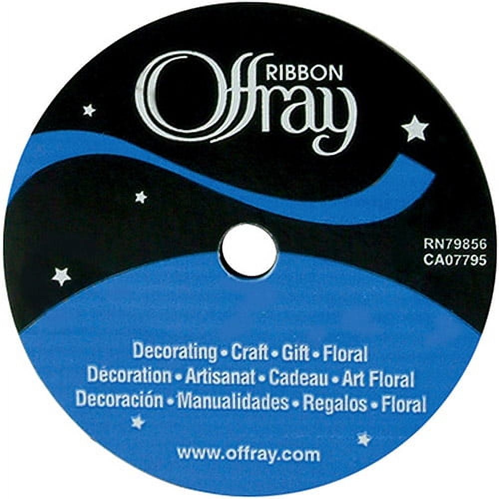 (3 pack) Offray Ribbon, Forest Green 5/8 inch Single Face Satin Polyester Ribbon, 18 feet