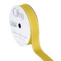 Offray Ribbon, Lemon Yellow 5/8 inch Grosgrain Polyester Ribbon for Sewing, Crafts, and Gifting, 9 feet, 1 Each