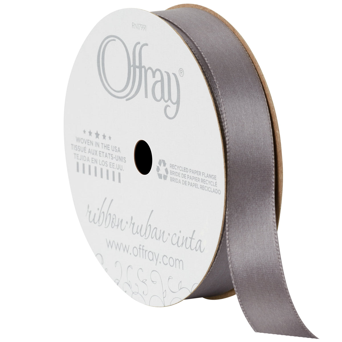 (3 pack) Offray Ribbon, Forest Green 5/8 inch Single Face Satin Polyester Ribbon, 18 feet