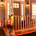 Icicle LED Curtain Lights Orange - 10 Ft