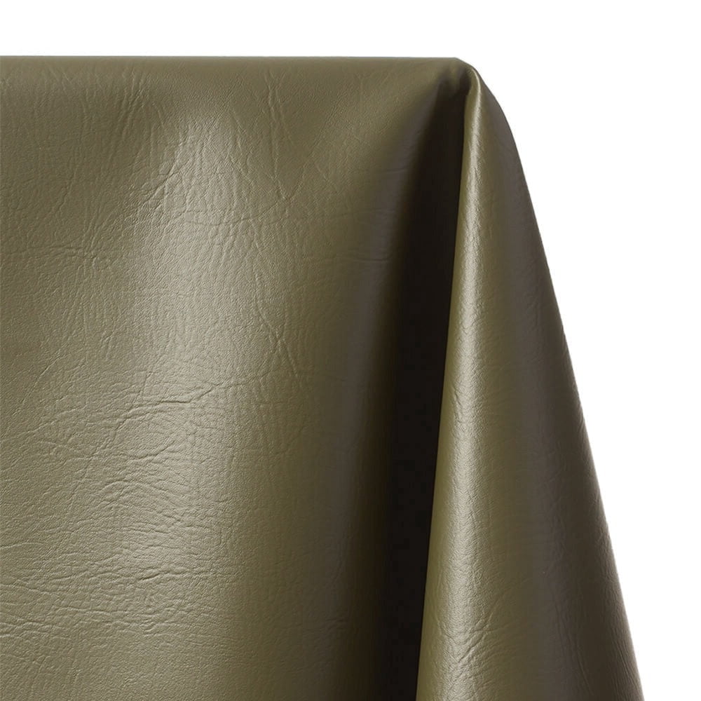 Ottertex 54" Vinyl 100% Polyester Faux Leather Craft Fabric By the Yard, Black