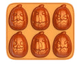 Way To Celebrate Pumpkin Cast Aluminum 6-Cavity Baking Pan, Orange Iridescent