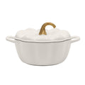 The Pioneer Woman 3.5-Quart Pumpkin Enameled Cast Iron Dutch Oven, Linen