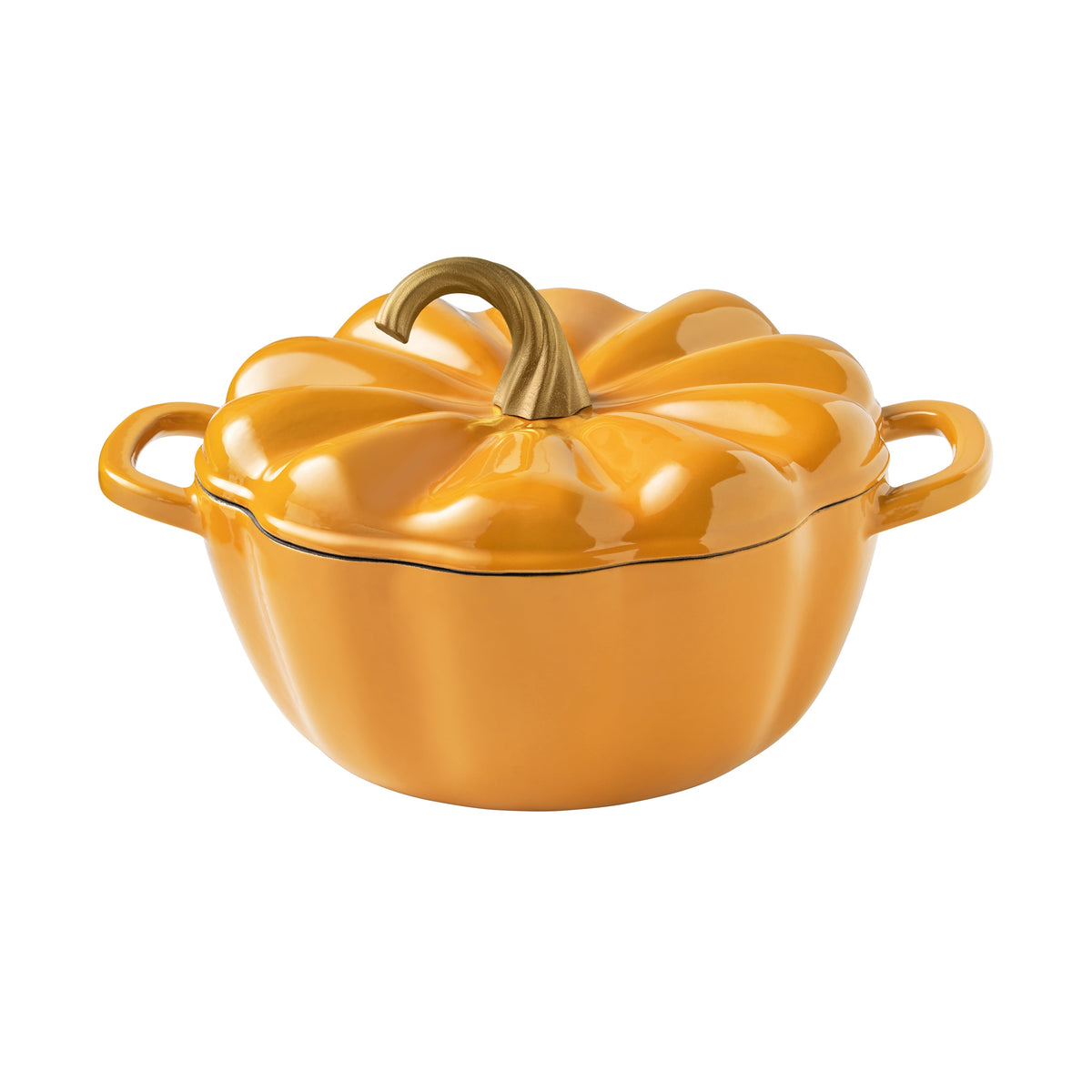 The Pioneer Woman 3.5-Quart Pumpkin Enameled Cast Iron Dutch Oven, Linen