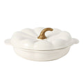 The Pioneer Woman Pumpkin Stoneware 10" Pie Dish with Lid, Linen
