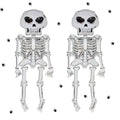 Pack of 2 Halloween Balloons, IC ICLOVER 61.8” Jumbo Skull Foil Balloons Skeleton Themed Party Decoration