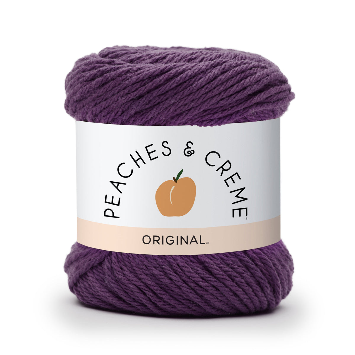 (3 pack) Peaches & Creme Solid 4 Medium Cotton Yarn, Ecru 2.5oz/70.9g, 120 Yards