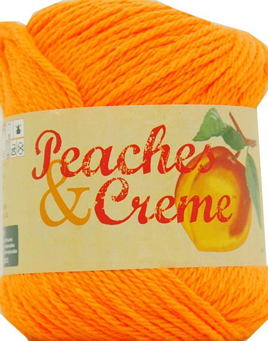 (3 pack) Peaches & Creme Solid 4 Medium Cotton Yarn, Ecru 2.5oz/70.9g, 120 Yards
